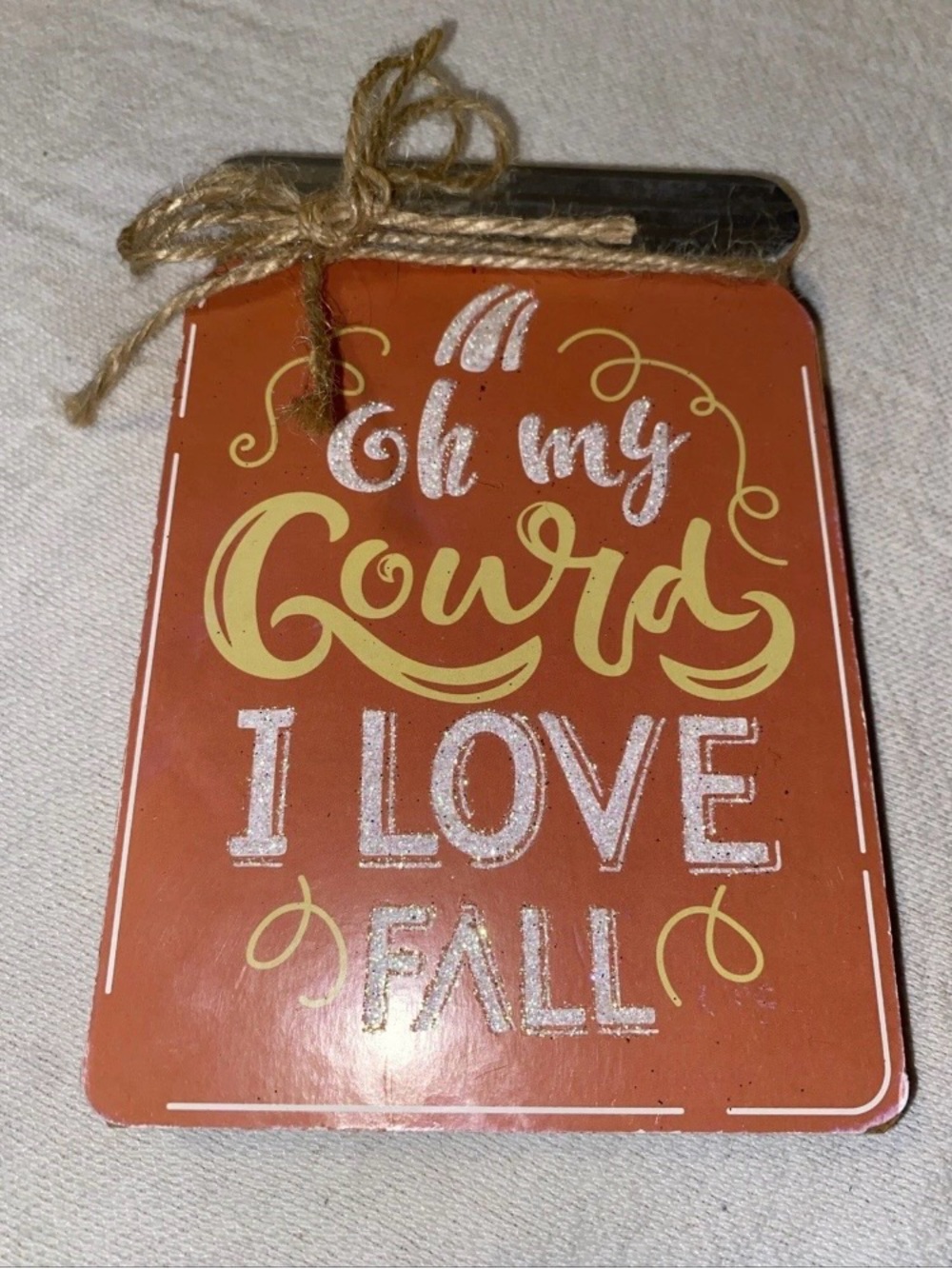 OH MY GOURD I LOVE FALL  Mason Jar Wood Sign ~ Farmhouse Fall ~6x4”